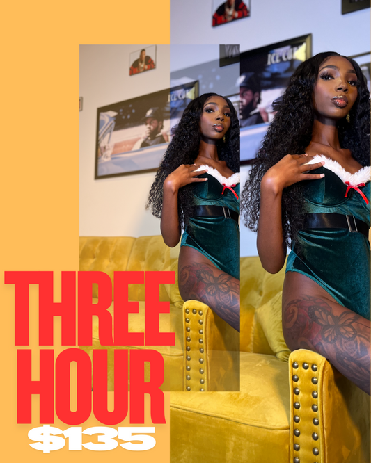 3 Hour Booking